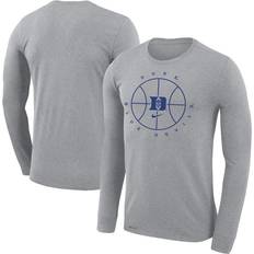 Sports Fan Apparel Men's Nike Heathered Gray Duke Blue Devils Basketball Icon Legend Performance Long Sleeve T-Shirt