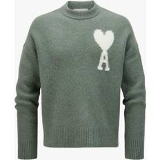 Ami Paris Ami de Coeur Crew Neck Sweater - Blue