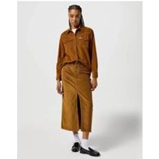 Wrangler Women Skirts Wrangler Corduroy Maxi Skirt in Cognac