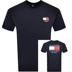 Tommy Jeans Signature Flag T Shirt Navy