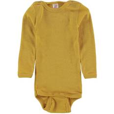 Yellow Bodysuits Engel Baby-Body Langarm Mit Druckverschluss Schulter - Merino Base Layer
