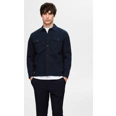 Homme - Toile Hauts Selected Loose Cotton Overshirt