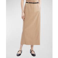 Wool Skirts Theory Maxi Trouser Skirt in Stretch Flannel