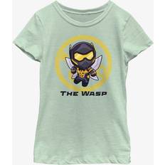 Children's Clothing BoxLunch Marvel Ant-Man and the Wasp: Quantumania Chibi Quantum Wasp Badge Youth Girls T-Shirt MINT