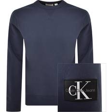 Calvin Klein Man Truien Calvin Klein Badge Crew Sweatshirt - Marine/Zwart