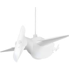 ValueLights Children's Pterodactyle Dinosaur White Ceiling Shade Pendant Lamp