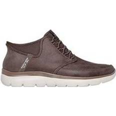 Skechers Summits Slip-Ins Bungee Lace Mid Lace Up Shoes Chocolate Suede, Brown, 10, Men