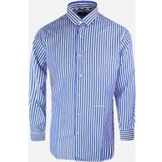 Aquascutum L Shirts Aquascutum striped pattern long sleeve blue shirt