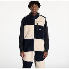 Herr - Natur Västar Gramicci Checkered Sherpa Vest Natural Navy Check Monivärinen