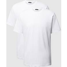 Schiesser T-shirts Schiesser 2-pak Essentials American T-shirts Round Neck White