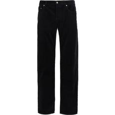 Slim Corduroy Byxor Djupt - Black