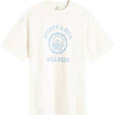 Sporty & Rich Off-White Emblem T-Shirt Coconut