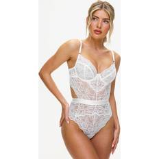 Dame - Hvid Undertøjssæt Ann Summers Hold Me Tight Lace Body - White