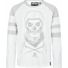 Fortnite long sleeved skull trooper youth gaming shirt white t-shirt age