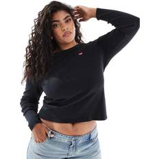 Grey - Women T-shirts Levi's Essential Long Sleeve Tee (Plus Size) Black