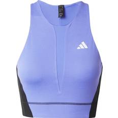 Multifarvet - Træningstøj Toppe adidas Tennis Crop Top Pro - Cobalt Blue/Black