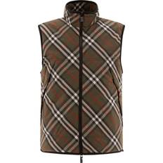 Burberry Veste Burberry Ternet Vatteret Gilet Med Lynlås - Grøn