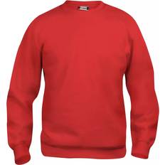 Basic Roundneck sweatshirt till barn, Röd (150/160)