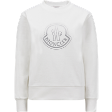 Moncler Wit Truien Moncler Sweat À Logo En Cristaux - Multicolor