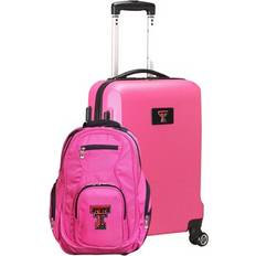 Mojo Texas Tech Red Raiders Deluxe 2-Piece Backpack and Carry-On Set Pink