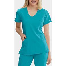 Skechers Work Wear Skechers Female V Neck Scrub Top - Teal Blue