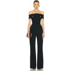 Balmain Femme Combinaisons Balmain Off-Shoulder Jumpsuit - Zwart