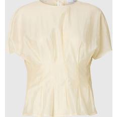 Selected Blusar Selected Strukturerad Kortärmad Topp Beige