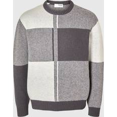 Selected Donna Maglioni Selected Colour Block Crew Neck Jumper