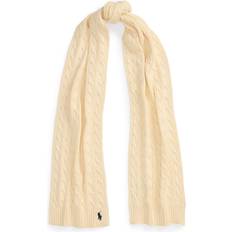 Accessori Polo Ralph Lauren Cotton Cable Knit Scarf, Cream