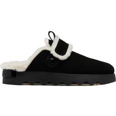 Suede Clogs Sorel Women's VIIBE Suede Cozy Clogs, 10.5, Black/Natural