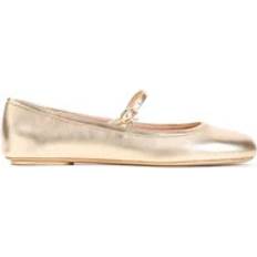Gianvito Rossi Lave sko Gianvito Rossi Uld Ballerina Carla Uld - Gul