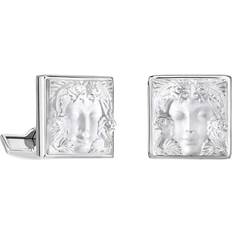 Transparent Cufflinks Lalique Crystal Arethuse Cufflinks clear One