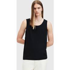 Black - Man Tank Tops AllSaints Edwards Organic Cotton Blend Vest