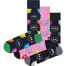 Gelb Socken Happy Socks Socken mit Motiv-Print im 3er-Pack in Marine, Größe 36/40