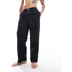 M - Men Pyjamas Calvin Klein Diamond Logo Pyjama Bottoms Black