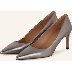 Silver Pumps BOSS Heeled pumps in laminated leather