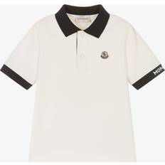 Pikéskjorter Moncler Enfant Boys Ivory Cotton Polo Shirt (12 year)