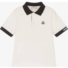 Moncler Moncler Enfant Boys Ivory Cotton Polo Shirt (12 year)