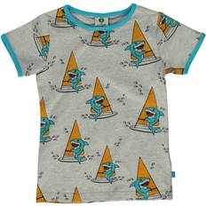 Småfolk Överdelar Barnkläder Småfolk Småfolk T-shirt SS, Surfer Haj/Lt.Grey Mix 4-5y