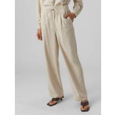 Silver - Women Trousers Vero Moda Jesmilo Hose Beige