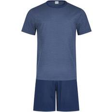 Effen kleur - Man Pyjama's Mey Pyjama Kort Cardwell - Blauw