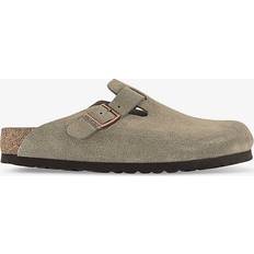 Birkenstock Womens Taupe R Boston Soft Footbed Suede Clogs Eur Women TAUPE R