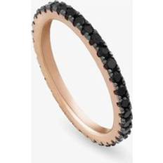 Nomination Rings Nomination Easychic Rose Gold Plated & Black Cubic Zirconia Full Eternity Ring 147900/013/004