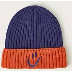 Beanies Monsoon Boys Happy Colour Block Rib Beanie Blue, Blue, 6-13 Years 6-13 YEARS