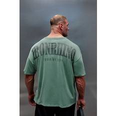 Clothing BadRhino Mens Acid Wash T-Shirt Green