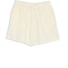 Lino - Mujer Pantalones & Shorts Loewe Cream Logo-embroidered Silk Shirt Off White