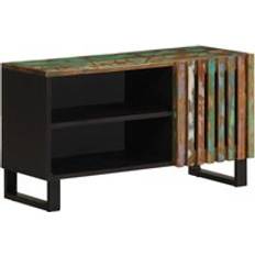 Multifarvet TV-borde vidaXL 80 x 34 x 46 cm Massivt Akacietræ TV-bord