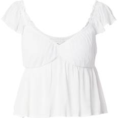 Hollister Co. Tøj Hollister Co. Hvid babydoll-top med pufærmer