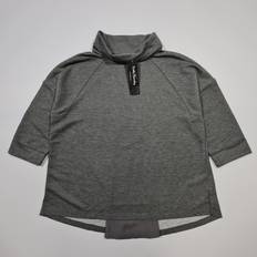 Betty Barclay Clothing Betty Barclay womens blouse grey 3/4 sleeves roll neck jersey top