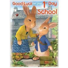 Peter Rabbit 'Good Luck on Your 1st Day School' Card